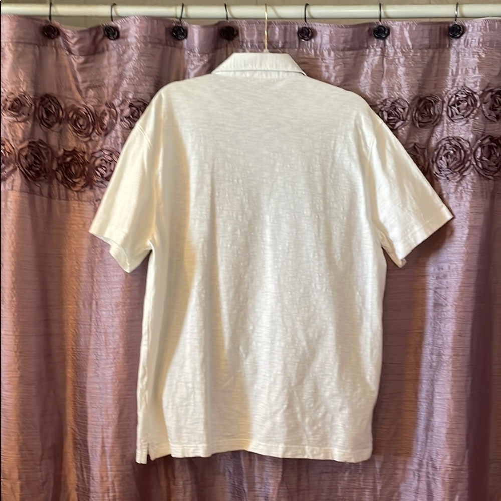 Izod White Polo Shirt Classic Short-Sleeve Design - Picture 4 of 4